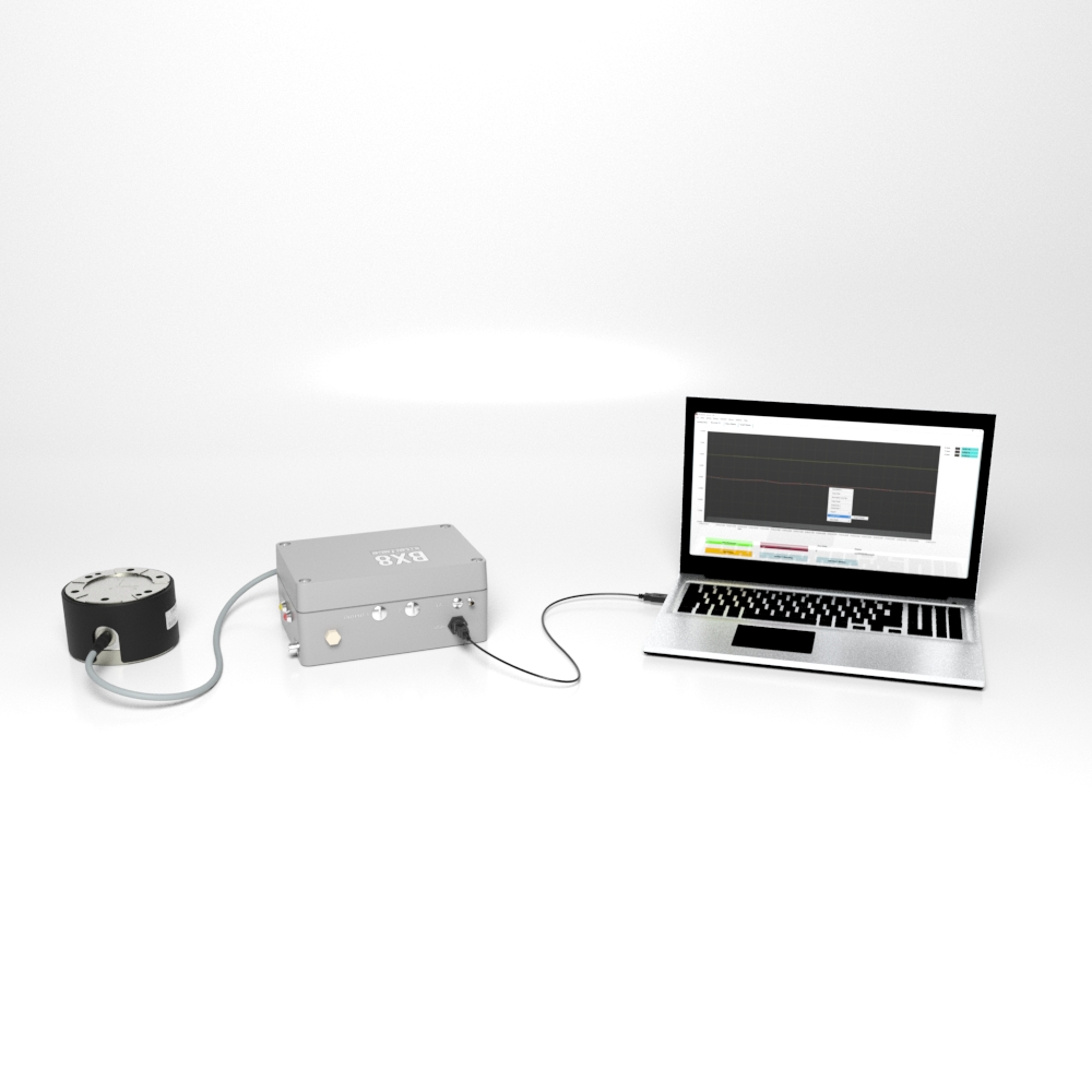 3A Series 3-Axis Force Load Cells and BSC4D Multi-Channel Digital PC Interface and Data Acquisition Instrument