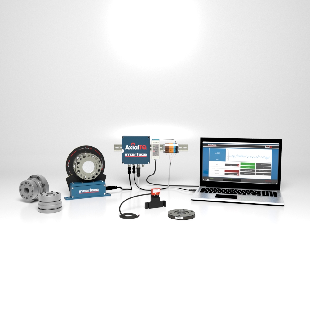 AxialTQ™ Wireless Rotary Torque Transducer System with In-Line Magnetic Encoder Kit and Single or Double Flex Couplings